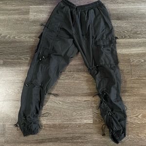 Black Bungee cord pant